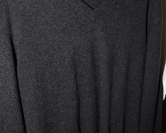 Clothing by Peter Millar, Ralph Lauren, Polo, North Face and more.  There are also several high end cashmere sweaters available for sale. 