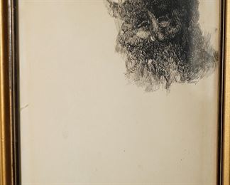 We think this is an early etching of an owl, by Studley. 