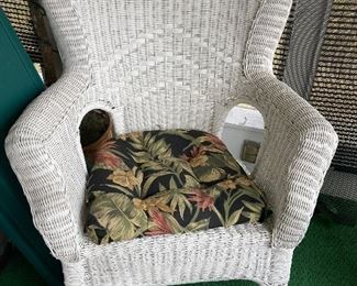 Antique wicker chair