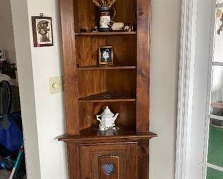 Wood corner cabinet 