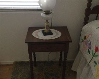 Night Stand And Lamp
