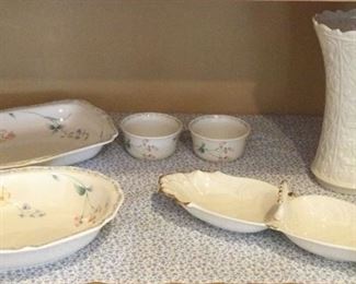 Lenox and Noritake Floral Glassware