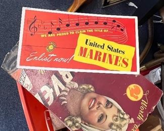 Enlist now Marine sign