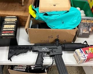 8-track tapes, Spyder Paintball gun