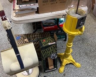 Vintage Sun Lamp, gumball machine 