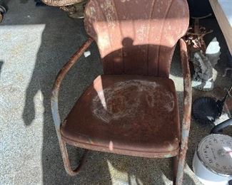 Vintage Metal Shell Chair