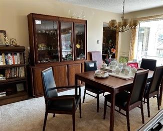 Lawyers Bookcase, Dillingham China Cabinet & Dining Room Set