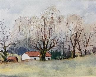 Original watercolor, Playfoot. 