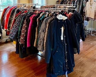 We have hundreds of articles of NEW women's clothing in assorted sizes!  Brands include:  Joules, Frank Lyman Design, Love Me Too, Nrvna Mode, Joy Joy, Jade, Mazine, SoyaConcept, Tyler Boe, Liverpool, and more!