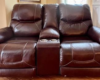 Leather Loveseat Recliner