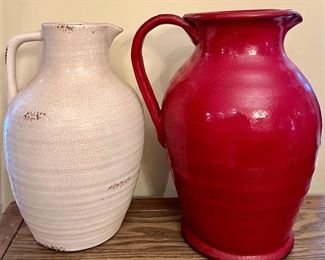 Italian Pottery Pitchers