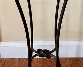 Iron & Glass Side Table