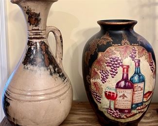 Art Pottery Pitcher & Decorative Vase
