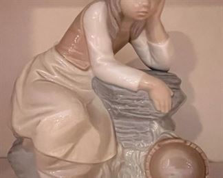 Nao by Lladro "Sad Milk Maid" Figurine