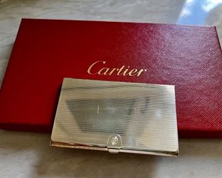 Cartier Sterling Silver Business Card Holder