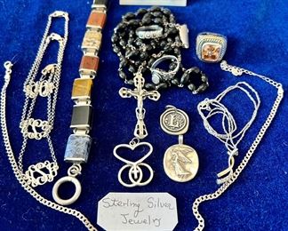 Assorted Sterling Silver Jewelry