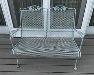 WROUGHT IRON LOVE SEAT
