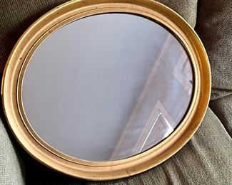 Gold Oval Mirror