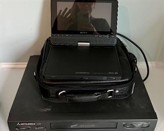 Sony TV & Mitsubishi VHS Player