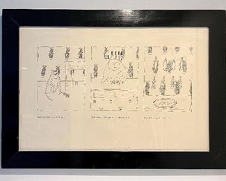 Framed Cat Cartoon