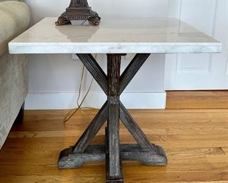 Marble Top Pedestal Table