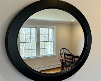 Black Oval Mirror