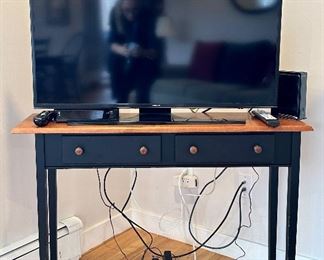 Two Drawer Console Table & Samsung TV