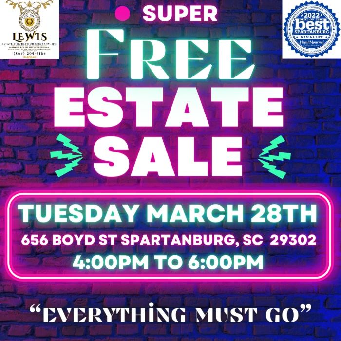 Free Estate Sale Converse Heights starts on 3/28/2023