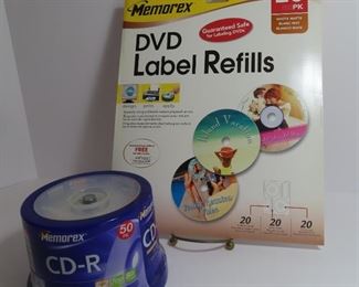 Memorex CD-R 50pk & DVD Label Refills 