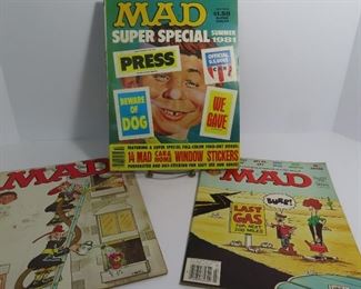 Mad Magizines Super Special Summer 1981 & Series 219 & 229 