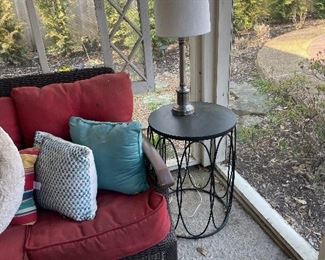 The sunroom furniture is great . You can easily replace with cushions of your color choice