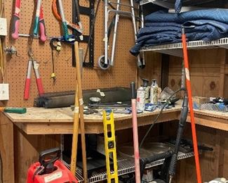 Tools , even has a wood chipper !!