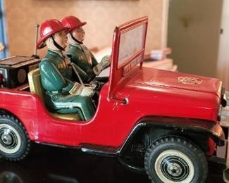 1950s Fire Jeep toy