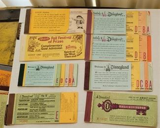 Several Disneyland ticket books