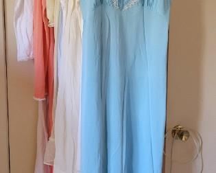 Several pieces of vintage lingerie