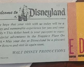 Variety of Disneyland ticket books!