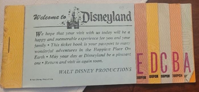 Variety of Disneyland ticket books!