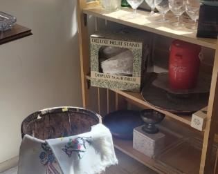 Kitchen with cool wooden barrel