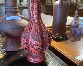 Cinnabar Vase