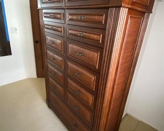 1980s Maple and Rattan Polynesian Tommy Bahama "Styled" 15 Drawer HighBoyhttps://www.chairish.com/product/5281676/1980s-maple-and-rattan-polynesian-tommy-bahama-styled-15-drawer-highboy-with-woven-raffia-palm-fron