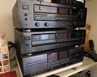 $50. Kenwood Receiver.                                                            $50. Kenwood 6 Disc Player.                                                     $50 Kenwood Dual Cassette Deck                                      ALL Excellent working condition.  