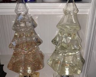 Christmas Glitter Water Trees