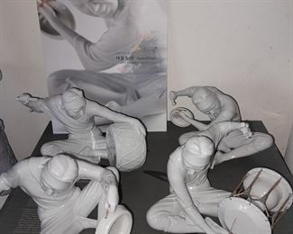 Hwangsae-Mok Ceramic Ware & Sculpture Studio Figurines In Box