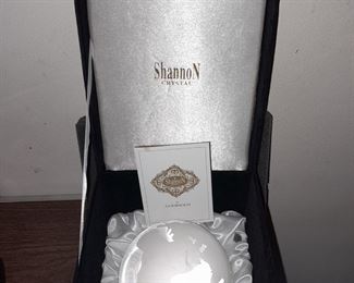 Shannon Crystal Earth Globe & Base