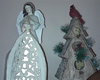 Oversized Light-Up Angel & Tree