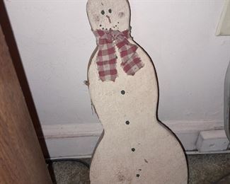Wooden Snowman