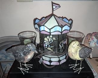 Carousel Stained Glass Lamp