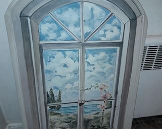 Painted Window Panel