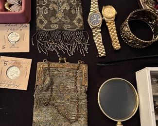 Antique early 1900's beaded purses