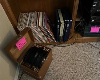 Record albums and 45's